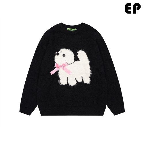 Women Knitted Sweater Pullover Pullover Cardigan Ripped Top