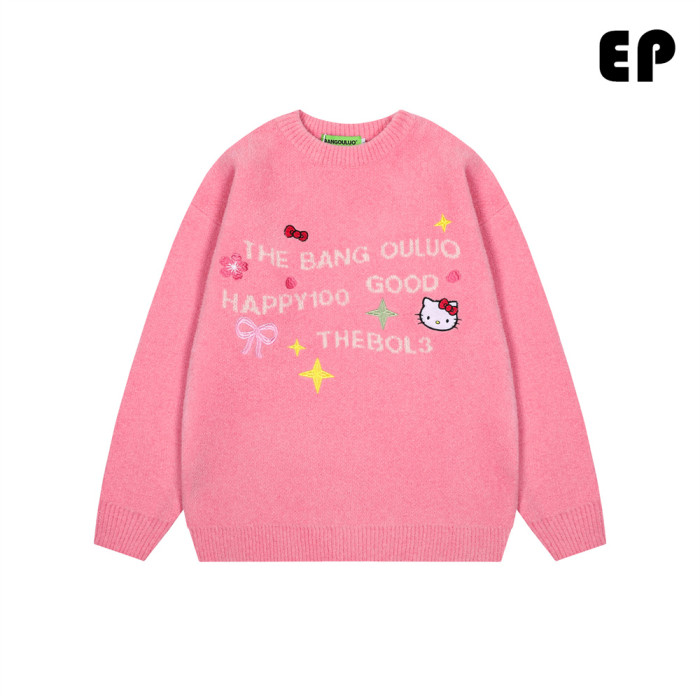 Women Knitted Sweater Pullover Pullover Cardigan Ripped Top