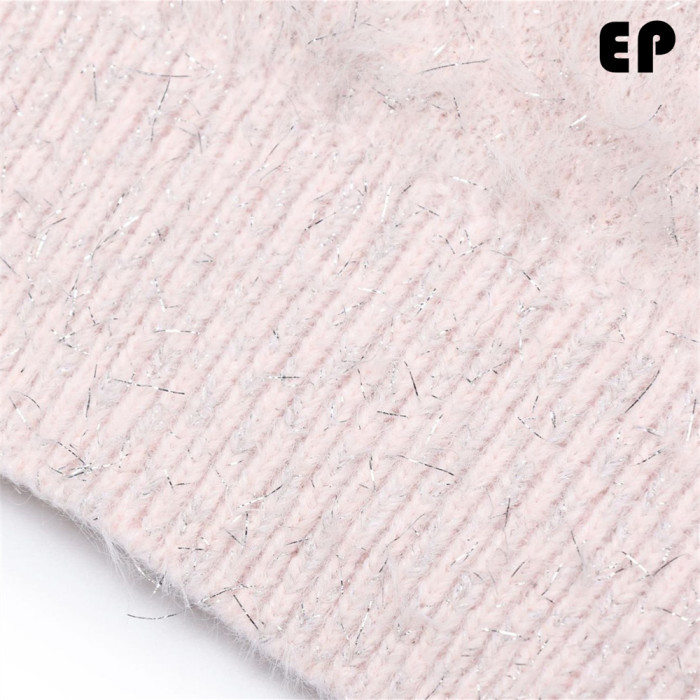 Women Knitted Sweater Pullover Pullover Cardigan Ripped Top