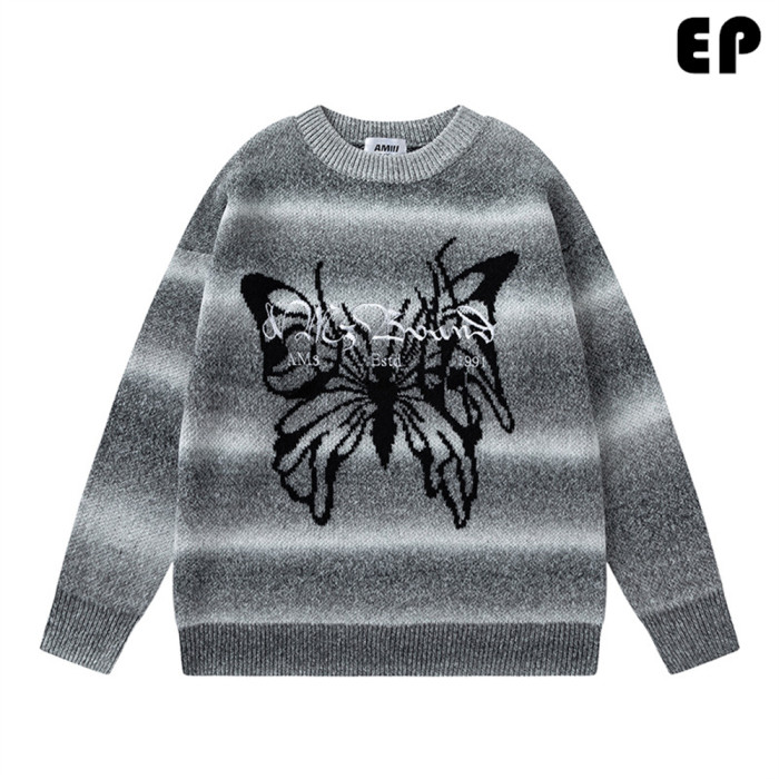 Women Knitted Sweater Pullover Pullover Cardigan Ripped Top