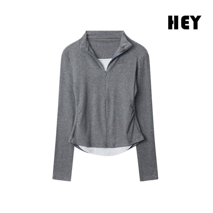 Women Hot Girl Style Slim Long Sleeve Bottoming Shirt Slim T-shirt