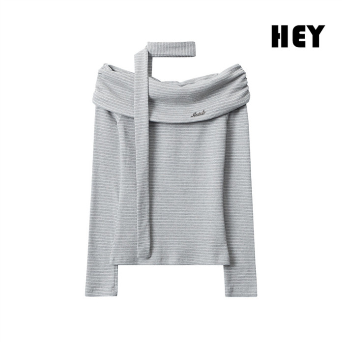 Women Hot Girl Style Slim Long Sleeve Bottoming Shirt Slim T-shirt