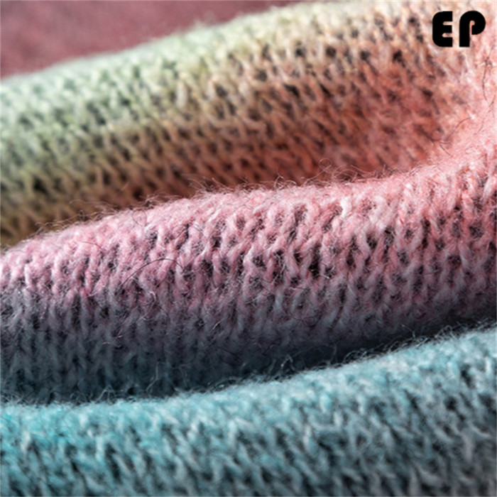 Women Knitted Sweater Pullover Pullover Cardigan Ripped Top