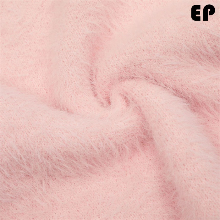 Women Knitted Sweater Pullover Pullover Cardigan Ripped Top