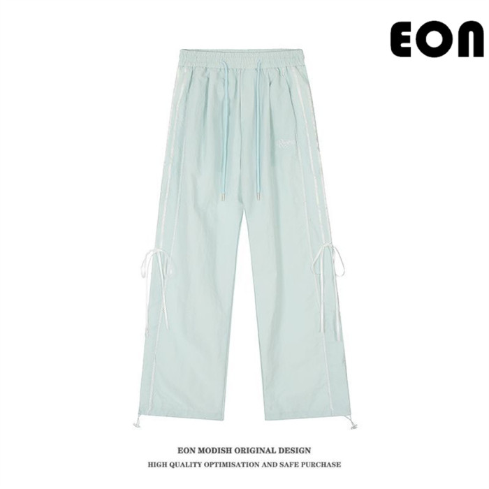 Women Overalls With Bright Thread Pants Anti Splash Trousers Loose pants Wide-leg Pants Casual Pants