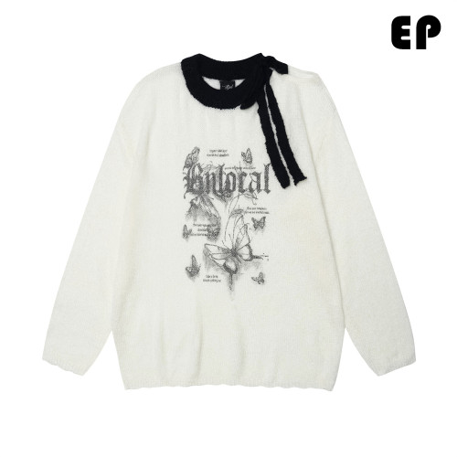 Women Knitted Sweater Pullover Pullover Cardigan Ripped Top