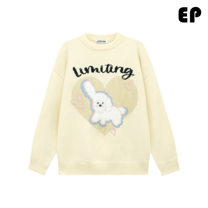 Women Knitted Sweater Pullover Pullover Cardigan Ripped Top