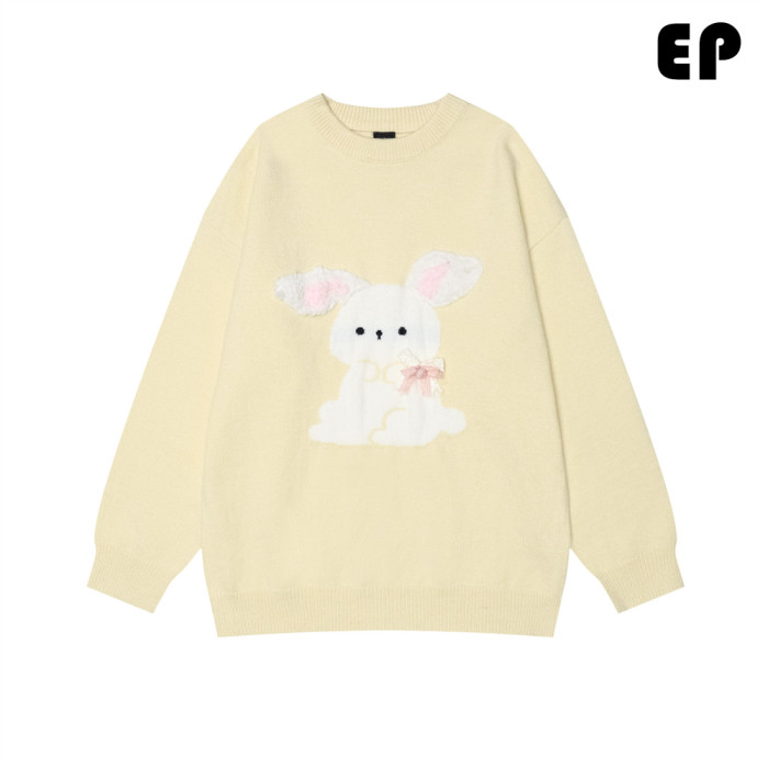 Women Knitted Sweater Pullover Pullover Cardigan Ripped Top