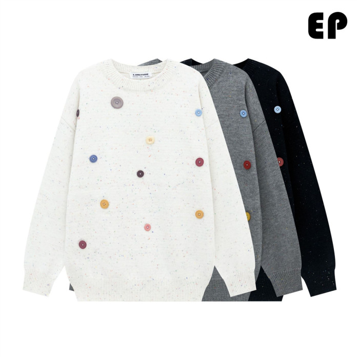 Women Knitted Sweater Pullover Pullover Cardigan Ripped Top