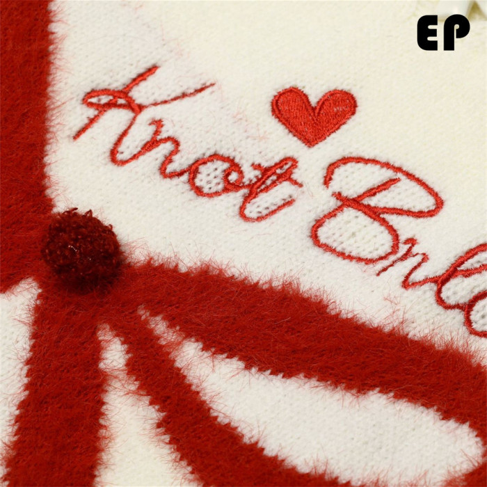 Women Knitted Sweater Pullover Pullover Cardigan Ripped Top