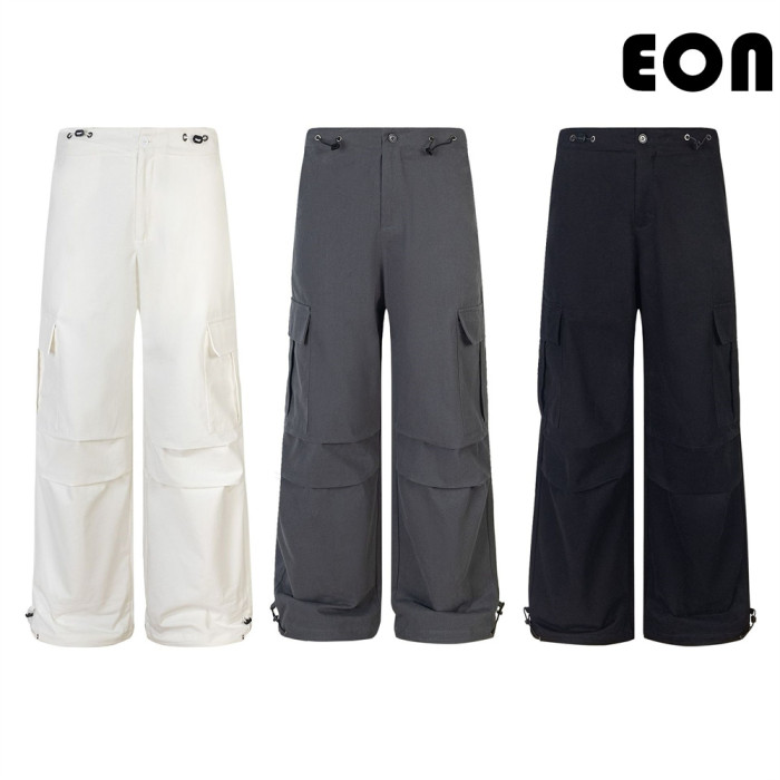 Women Overalls With Bright Thread Pants Anti Splash Trousers Loose pants Wide-leg Pants Casual Pants