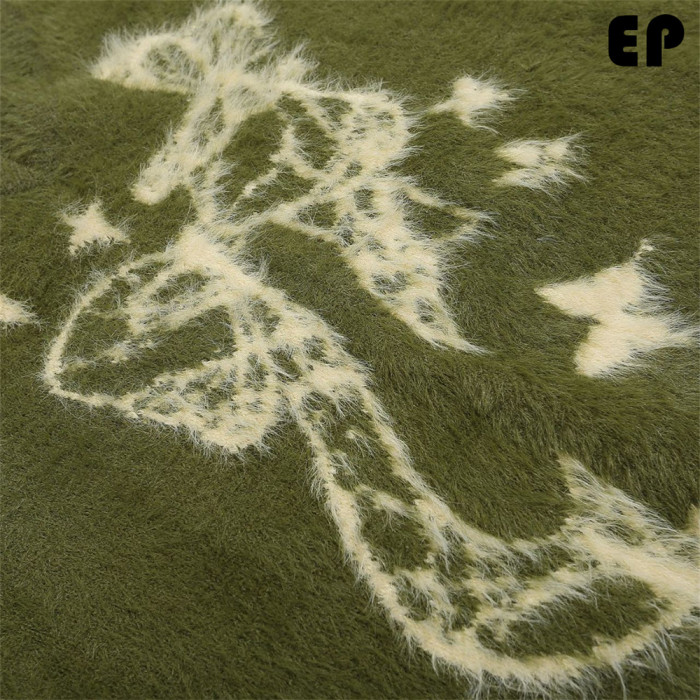 Women Knitted Sweater Pullover Pullover Cardigan Ripped Top