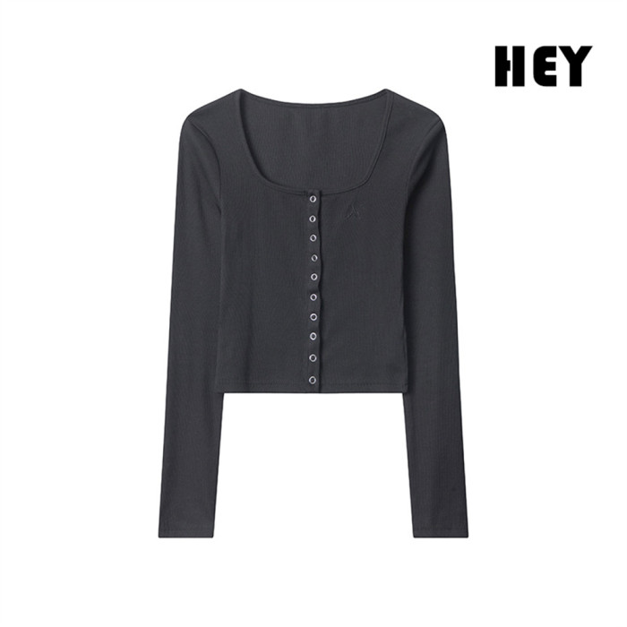 Women Hot Girl Style Slim Long Sleeve Bottoming Shirt Slim T-shirt