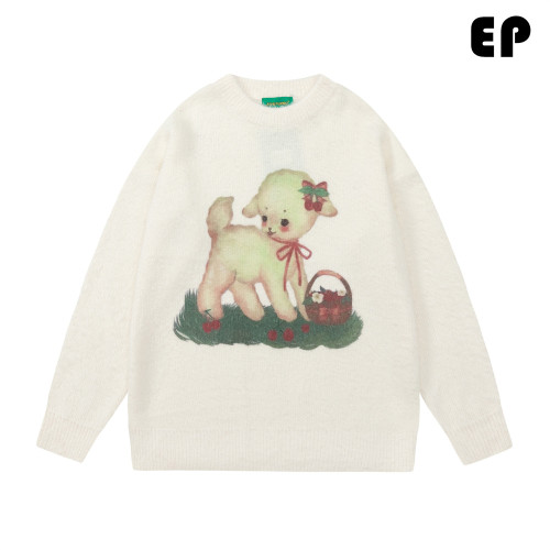 Women Knitted Sweater Pullover Pullover Cardigan Ripped Top