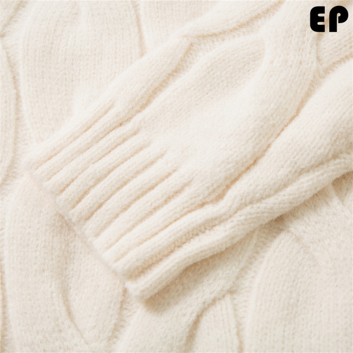 Women Knitted Sweater Pullover Pullover Cardigan Ripped Top