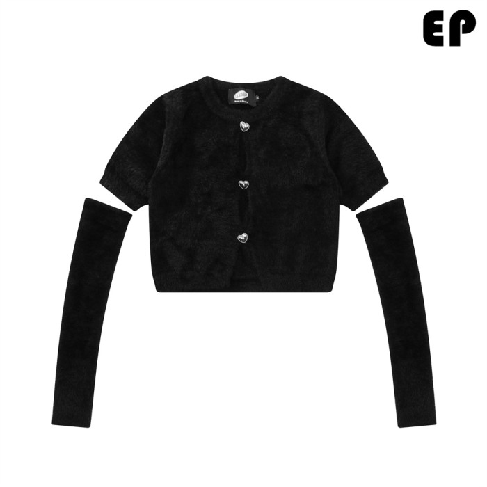 Women Knitted Sweater Pullover Pullover Cardigan Ripped Top