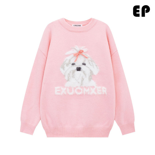 Women Knitted Sweater Pullover Pullover Cardigan Ripped Top