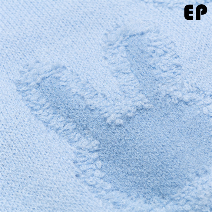 Women Knitted Sweater Pullover Pullover Cardigan Ripped Top