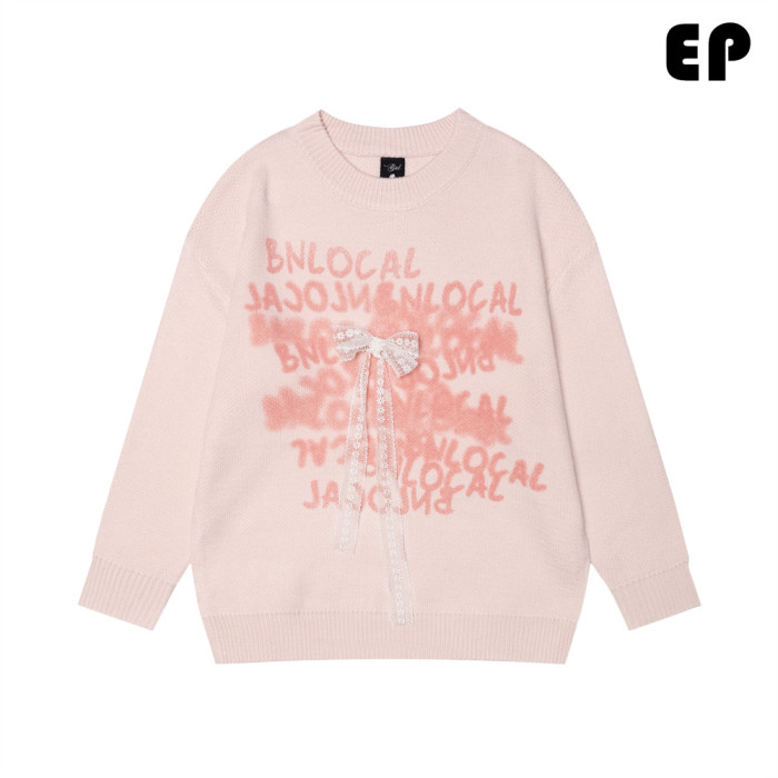 Women Knitted Sweater Pullover Pullover Cardigan Ripped Top