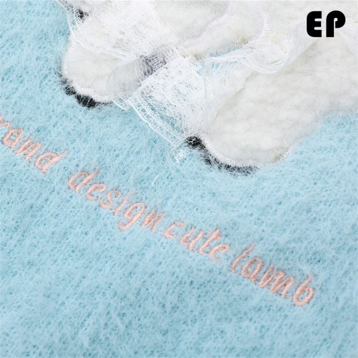 Women Knitted Sweater Pullover Pullover Cardigan Ripped Top