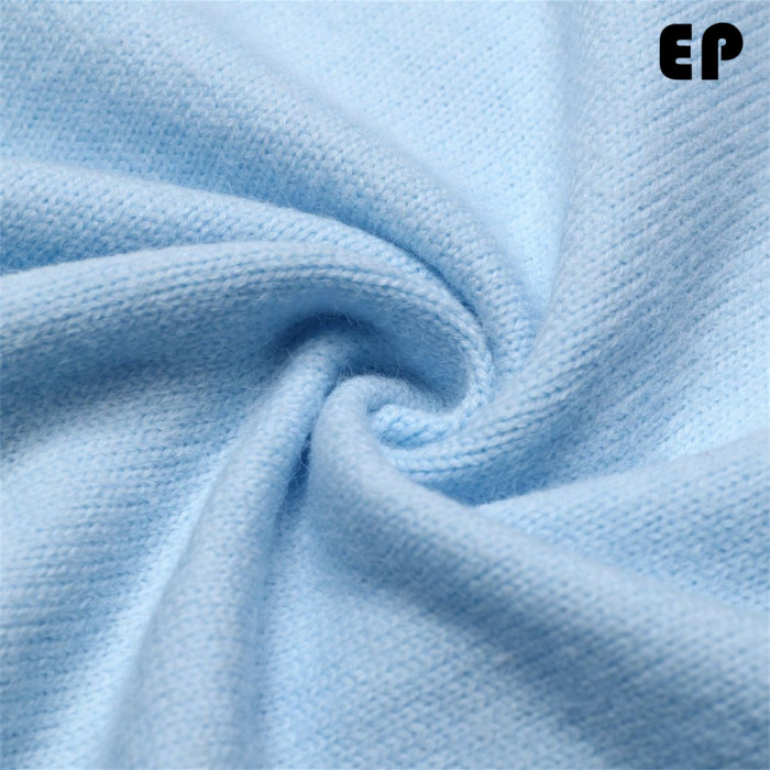 Women Knitted Sweater Pullover Pullover Cardigan Ripped Top