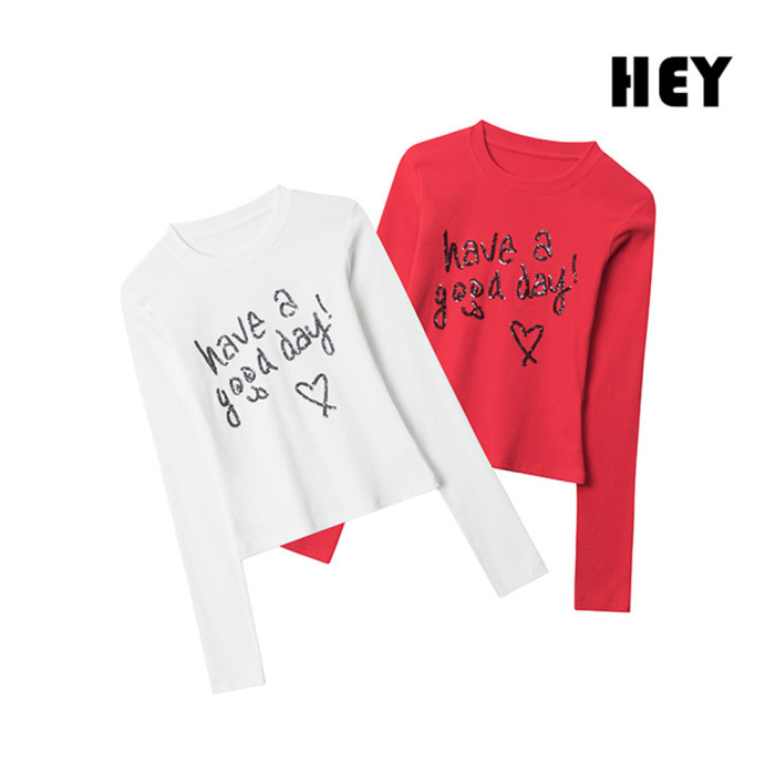 Women Hot Girl Style Slim Long Sleeve Bottoming Shirt Slim T-shirt