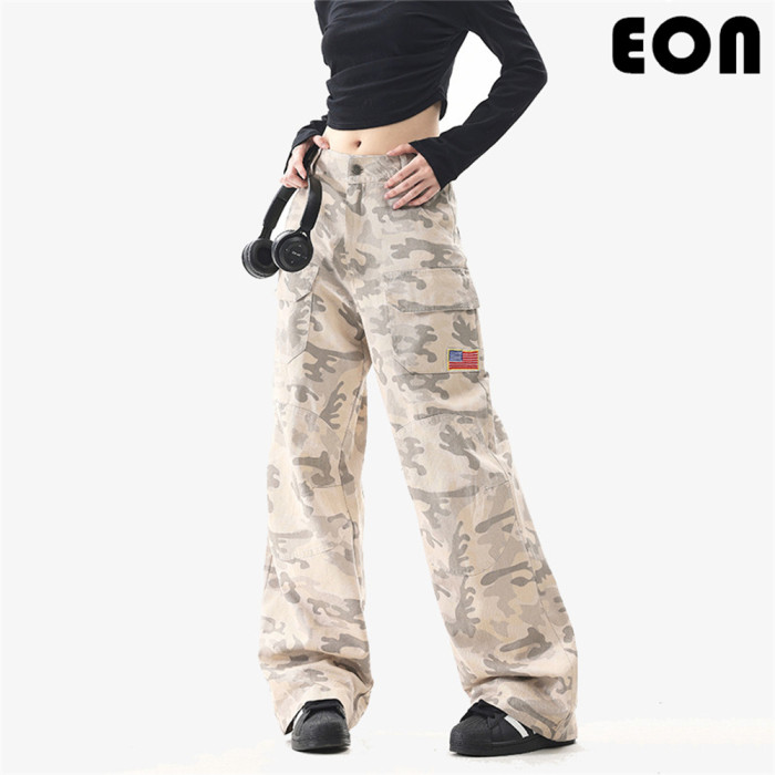 Women Functional Cargo Pants Wide Leg Pants Tracksuit Sport Wear Pant Bottoms Trousers Outfits Casual Pants