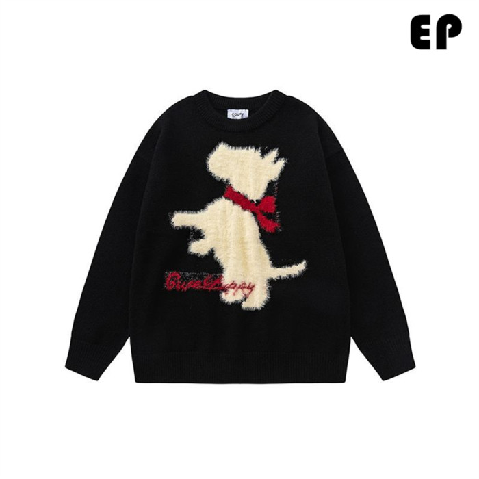 Women Knitted Sweater Pullover Pullover Cardigan Ripped Top