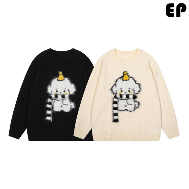 Women Knitted Sweater Pullover Pullover Cardigan Ripped Top