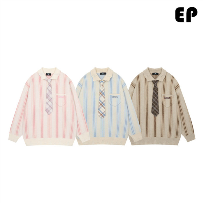 Women Knitted Sweater Pullover Pullover Cardigan Ripped Top