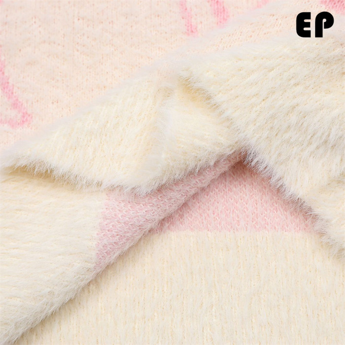 Women Knitted Sweater Pullover Pullover Cardigan Ripped Top