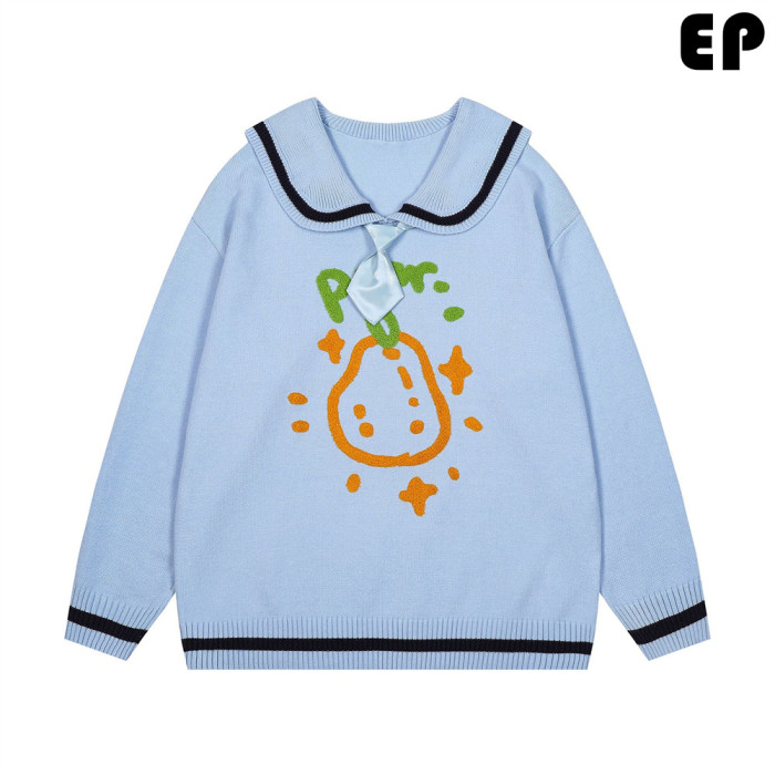 Women Knitted Sweater Pullover Pullover Cardigan Ripped Top