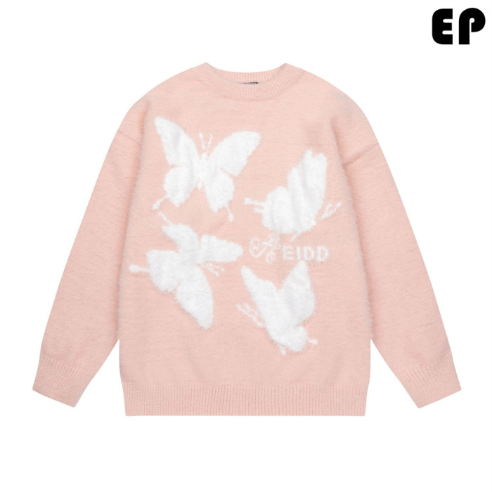 Women Knitted Sweater Pullover Pullover Cardigan Ripped Top