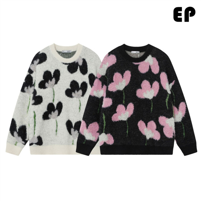 Women Knitted Sweater Pullover Pullover Cardigan Ripped Top