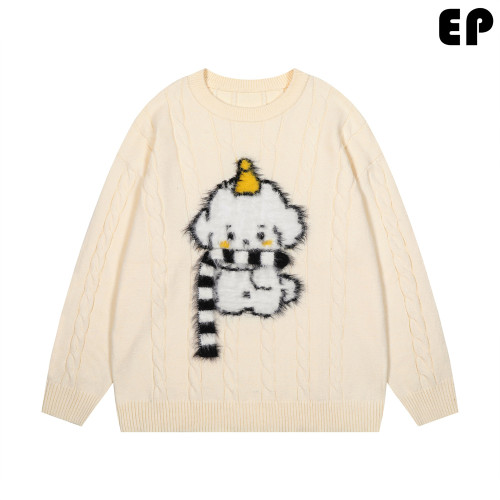 Women Knitted Sweater Pullover Pullover Cardigan Ripped Top