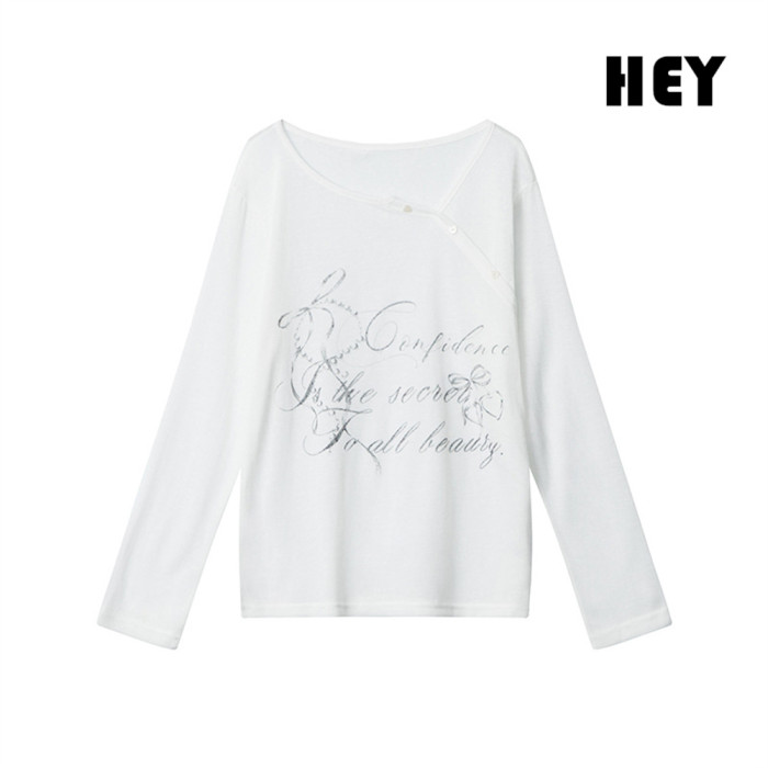 Women Hot Girl Style Slim Long Sleeve Bottoming Shirt Slim T-shirt