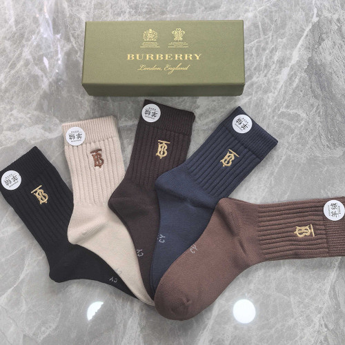 Premium Mid-calf Socks Long Socks for Men Women Complete Collection for Winter Work Daily Life 5 Pairs