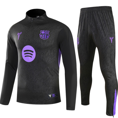 Men Long Sleeve Half Zip Football Jersey Uniform Soccer Training Set Suit Club Team Women Tracksuit