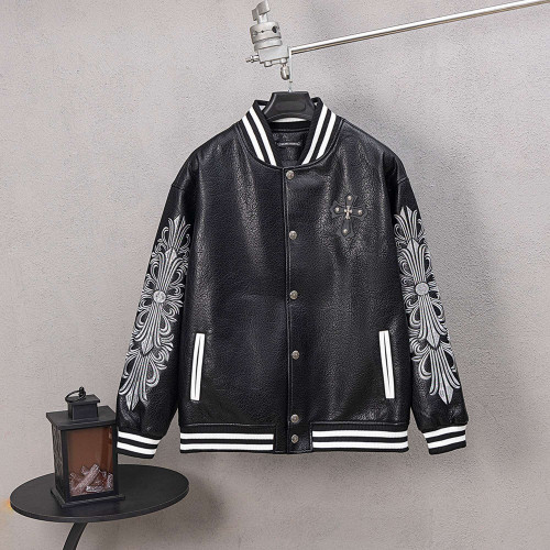 Men Long Sleeve Baseball Jackets Leather Jersey Tops Women Tracksuit