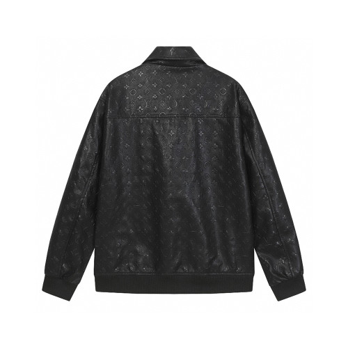 Men Long Sleeve Zip-up Baseball Jackets Leather Jersey Tops Women Tracksuit