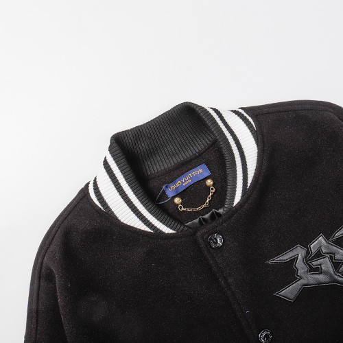 Men Long Sleeve Baseball Jackets Leather Jersey Tops Women Tracksuit