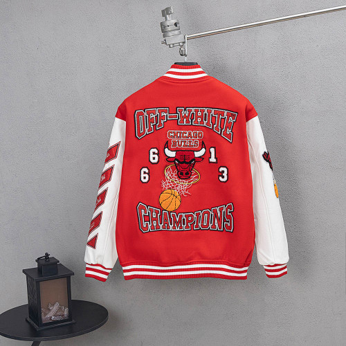 Men Long Sleeve Baseball Jackets Leather Jersey Tops Women Tracksuit