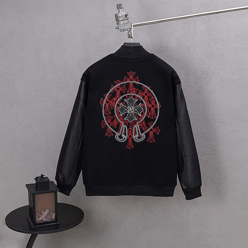 Men Long Sleeve Baseball Jackets Leather Jersey Tops Women Tracksuit