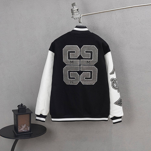 Men Long Sleeve Baseball Jackets Leather Jersey Tops Women Tracksuit