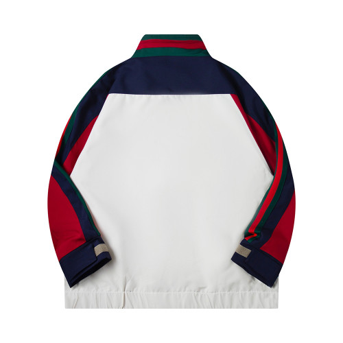 Men Long Sleeve Zip Up Jackets Turtleneck Jersey Tops Windbreaker Women Tracksuit