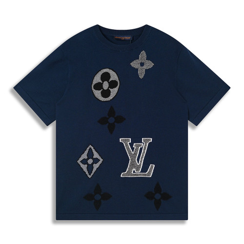 Men Women Knit T-shirt Short Sleeve T-shirt Pullover Tops Sweatshirt Unisex Tee Casual T-shirt