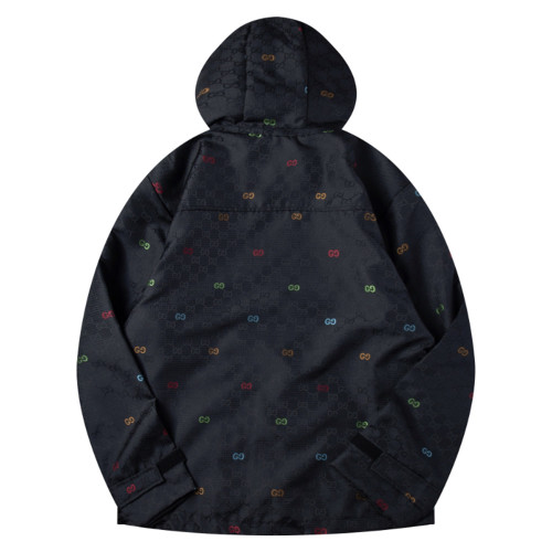 Men Long Sleeve Zip Up Jackets Hooded Jersey Tops Windbreaker Women Tracksuit