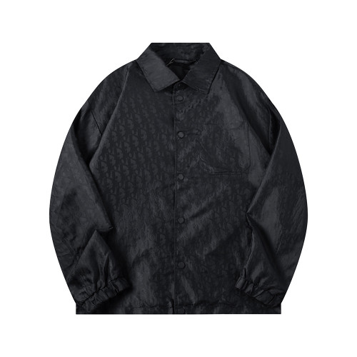 Men Long Sleeve Zip Up Jackets Jacquard Jersey Tops Windbreaker Women Tracksuit