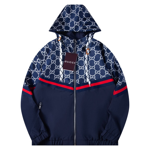 Men Long Sleeve Zip Up Jackets Hooded Jersey Tops Windbreaker Women Tracksuit