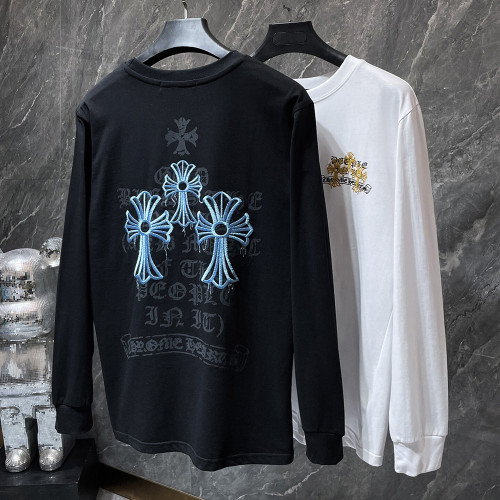 Men Women Cotton T-shirt Long Sleeve T-shirt Pullover Tops Sweatshirt Unisex Tee Casual T-shirt